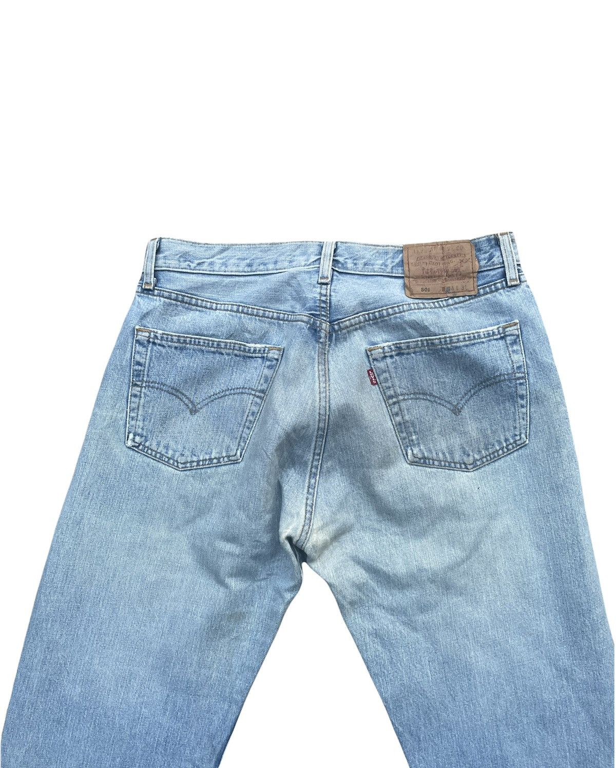 Levi's Vintage Levi’s 501 2000 Usa Aging Distressed Denim Size US 34 / EU 50 - 7 Thumbnail