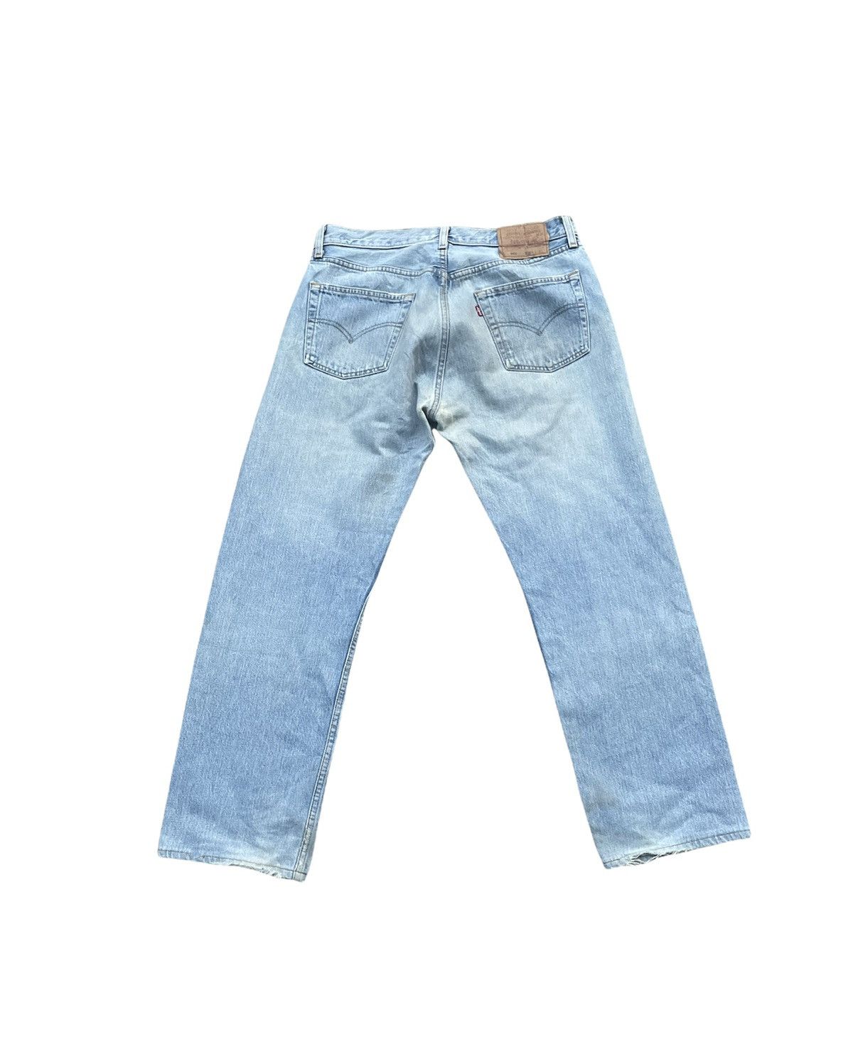 Levi's Vintage Levi’s 501 2000 Usa Aging Distressed Denim Size US 34 / EU 50 - 5 Thumbnail