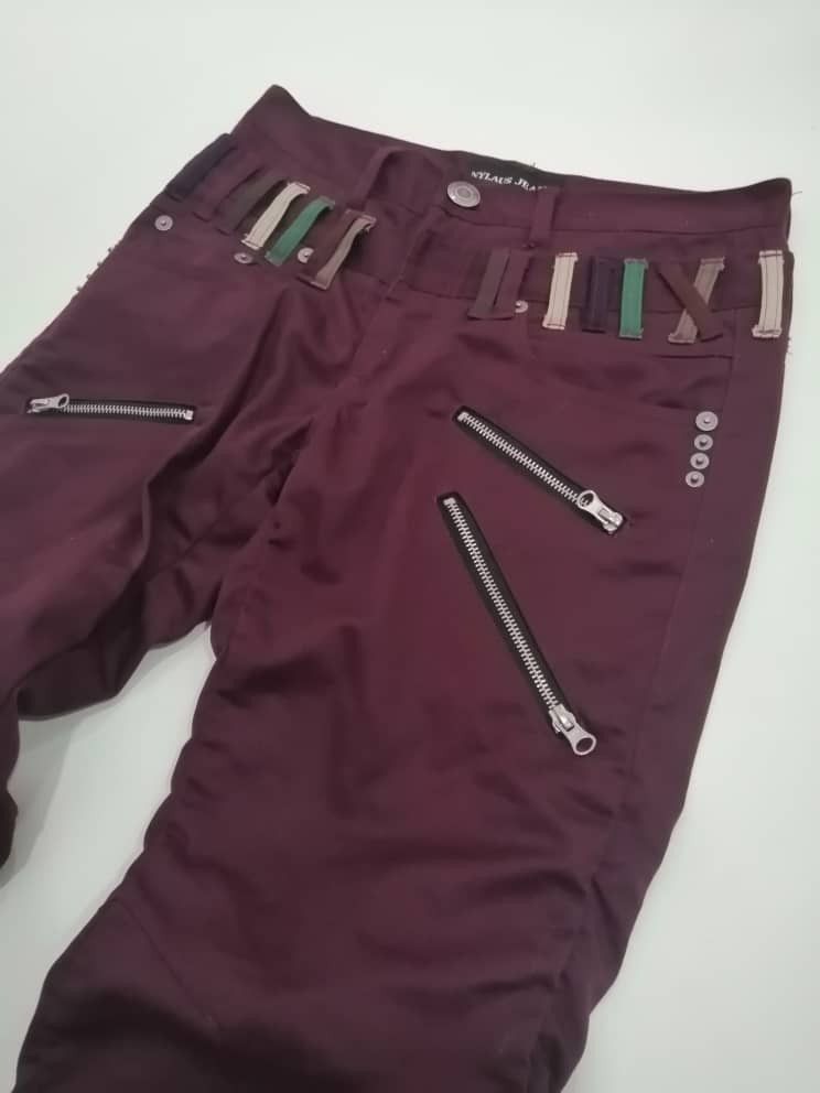 Japanese Brand NYLAUS Japan Double Waist Pants Size US 30 / EU 46 - 2 Thumbnail