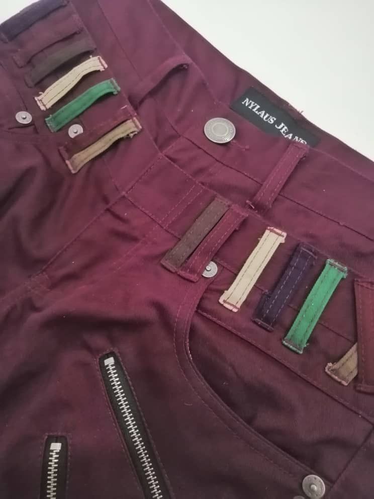 Japanese Brand NYLAUS Japan Double Waist Pants Size US 30 / EU 46 - 3 Thumbnail