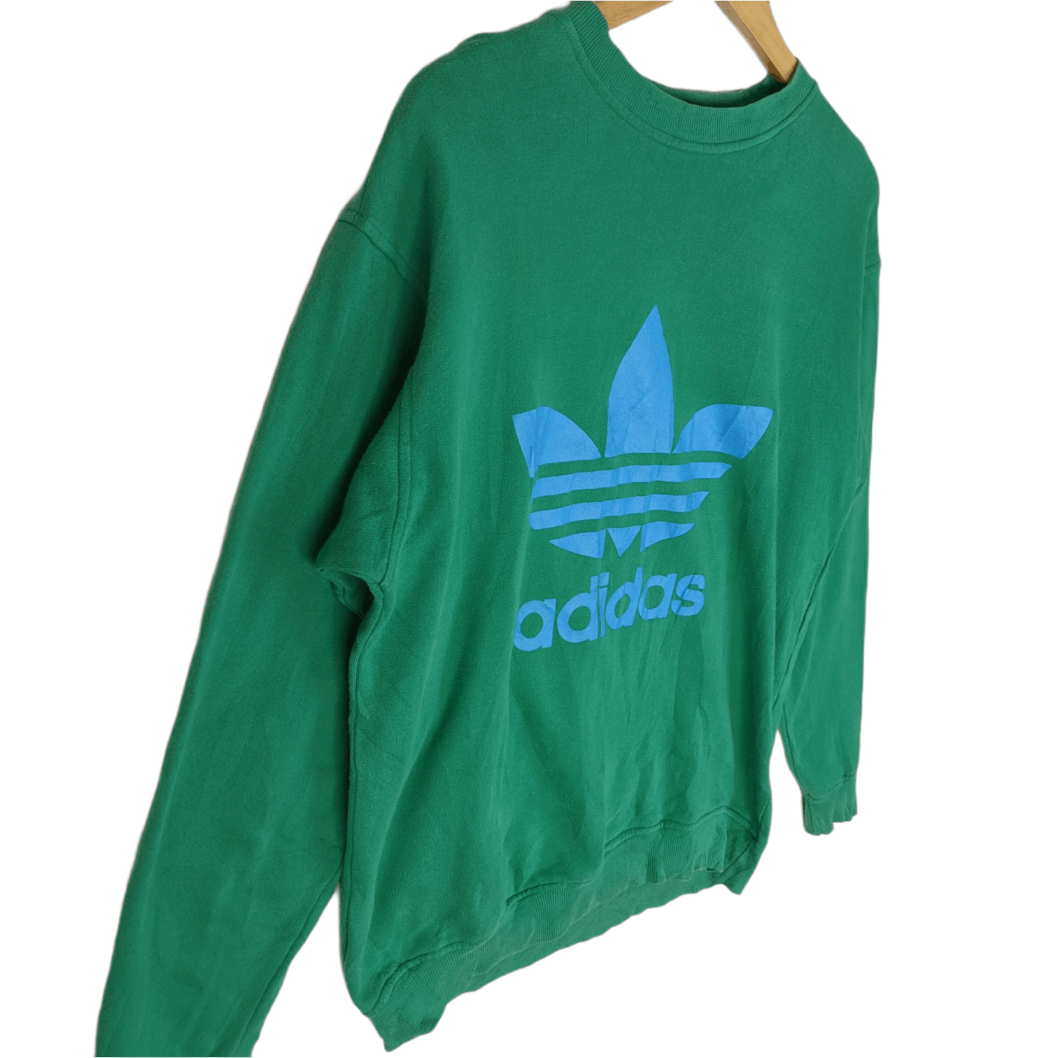 Adidas Vintage 2000's ADIDAS Trefoil Big Logo Jumper Sweatshirt Size US L / EU 52-54 / 3 - 3 Thumbnail
