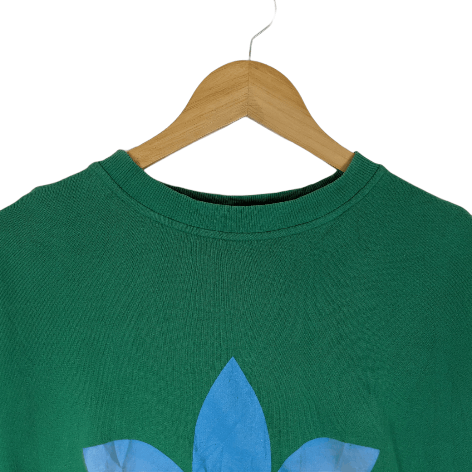 Adidas Vintage 2000's ADIDAS Trefoil Big Logo Jumper Sweatshirt Size US L / EU 52-54 / 3 - 4 Thumbnail