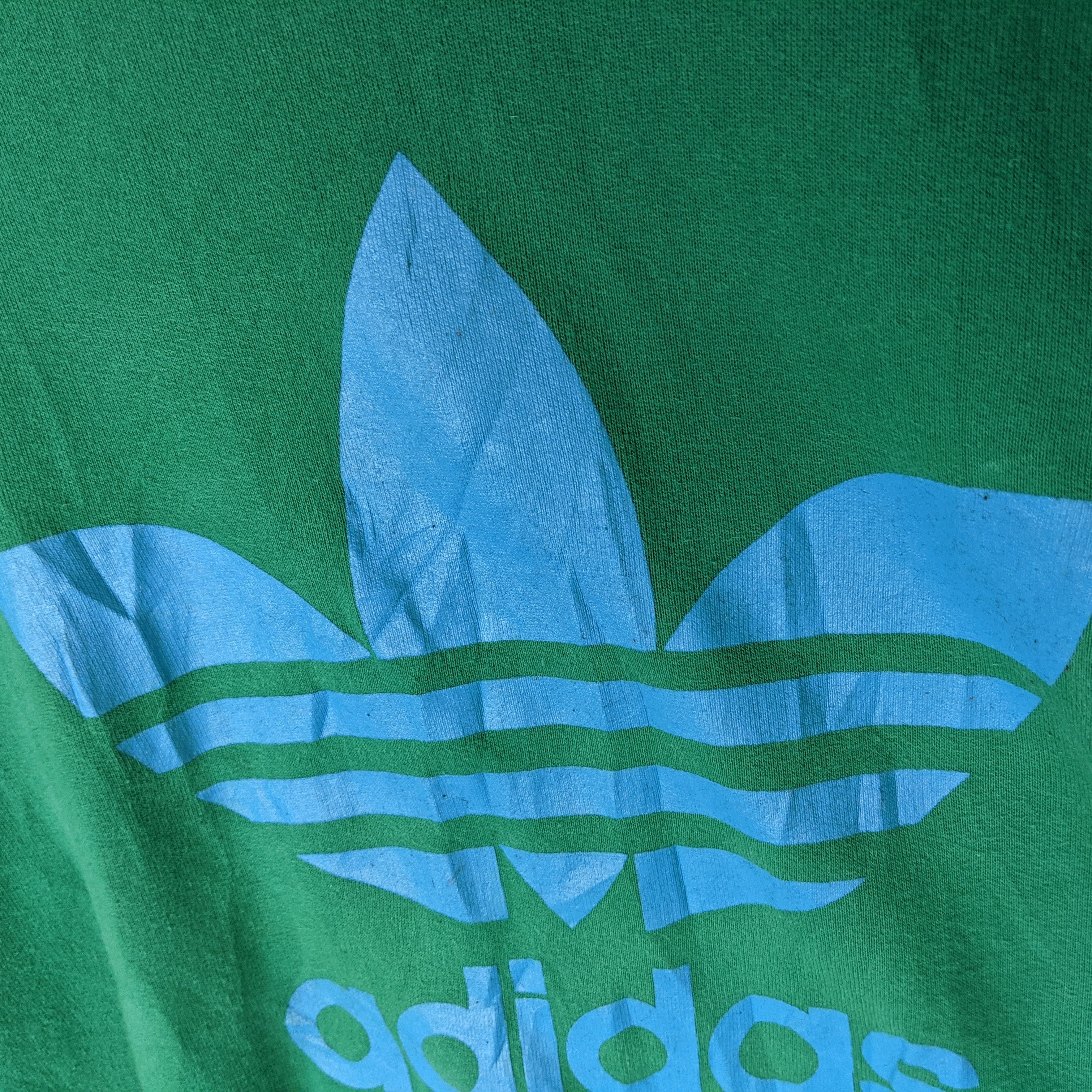 Adidas Vintage 2000's ADIDAS Trefoil Big Logo Jumper Sweatshirt Size US L / EU 52-54 / 3 - 9 Thumbnail