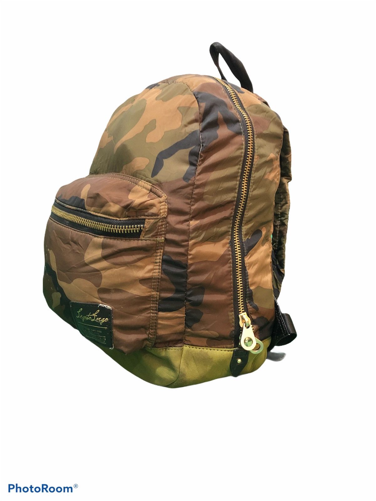 Japanese Brand Legato Large Camo Backpack Size ONE SIZE - 1 Thumbnail