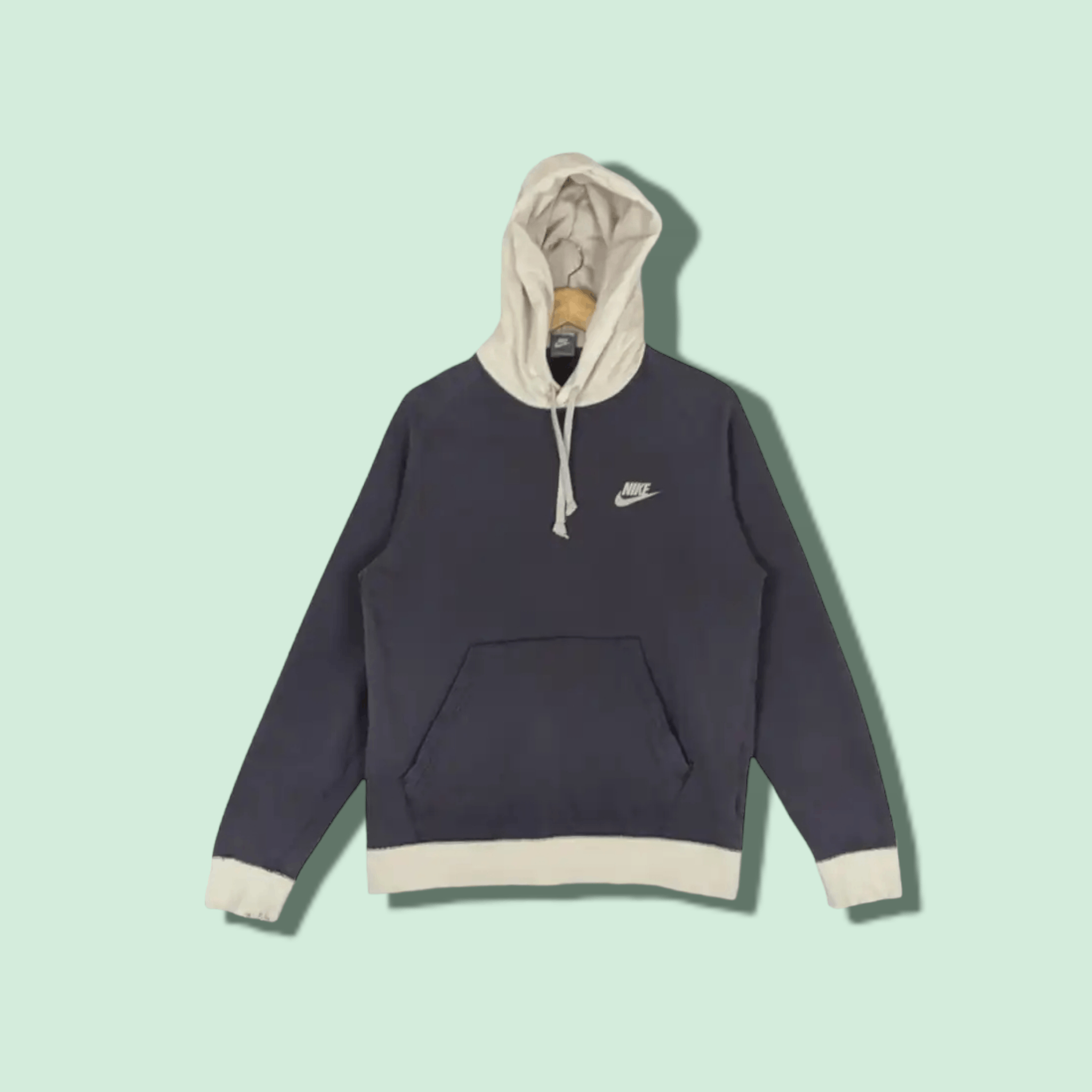 Nike × Vintage Vintage 90's NIKE Swoosh Logo Hoodie Size US L / EU 52-54 / 3 - 1 Thumbnail