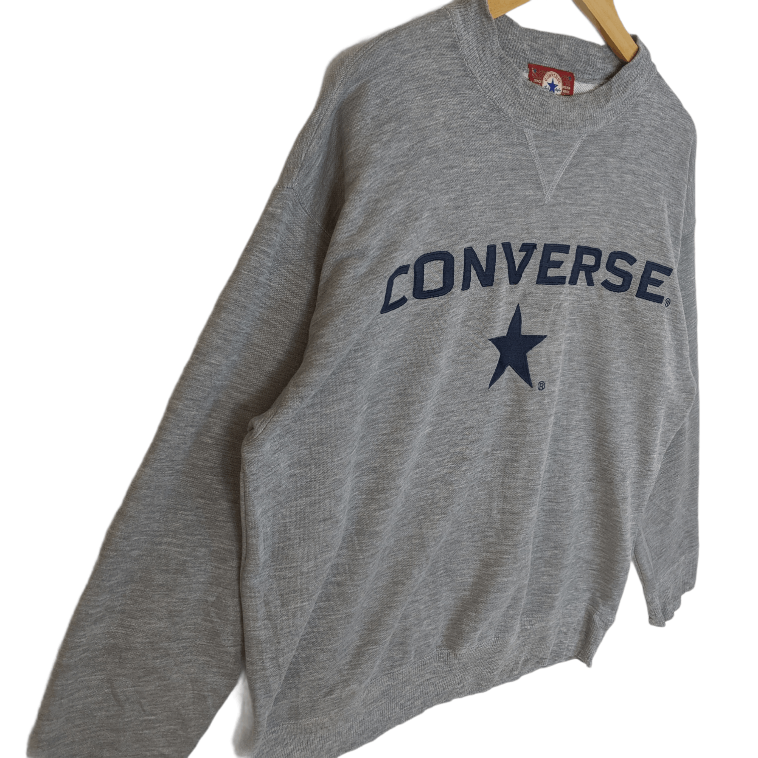 Converse × Vintage 2000's CONVERSE Big Logo Spell Out Jumper Sweatshirt Size US L / EU 52-54 / 3 - 4 Thumbnail