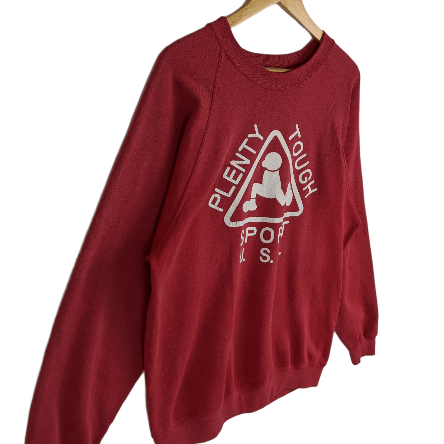 Vintage Vintage 90's PLENTY TOUGH SPORT Sweatshirt Size US XL / EU 56 / 4 - 4 Thumbnail