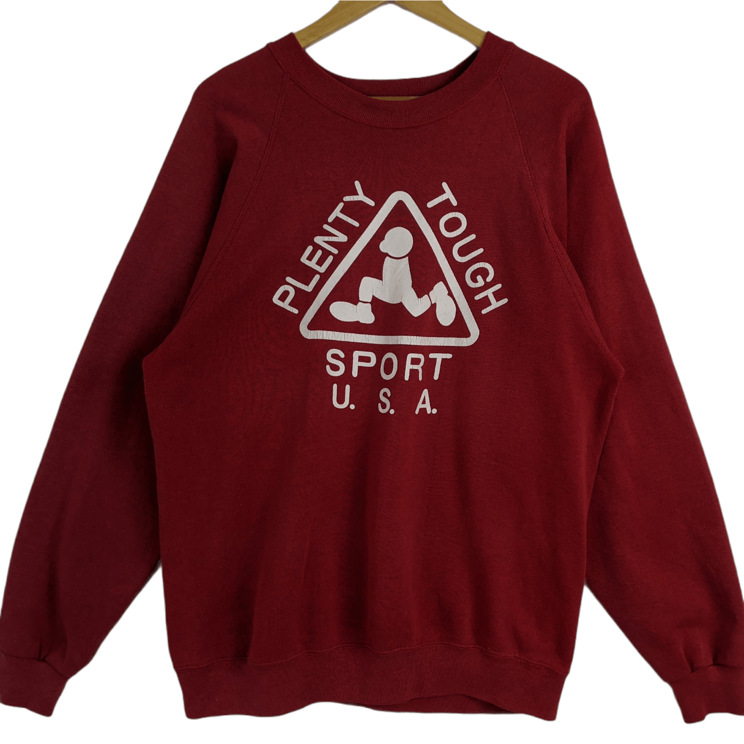 Vintage Vintage 90's PLENTY TOUGH SPORT Sweatshirt Size US XL / EU 56 / 4 - 2 Thumbnail