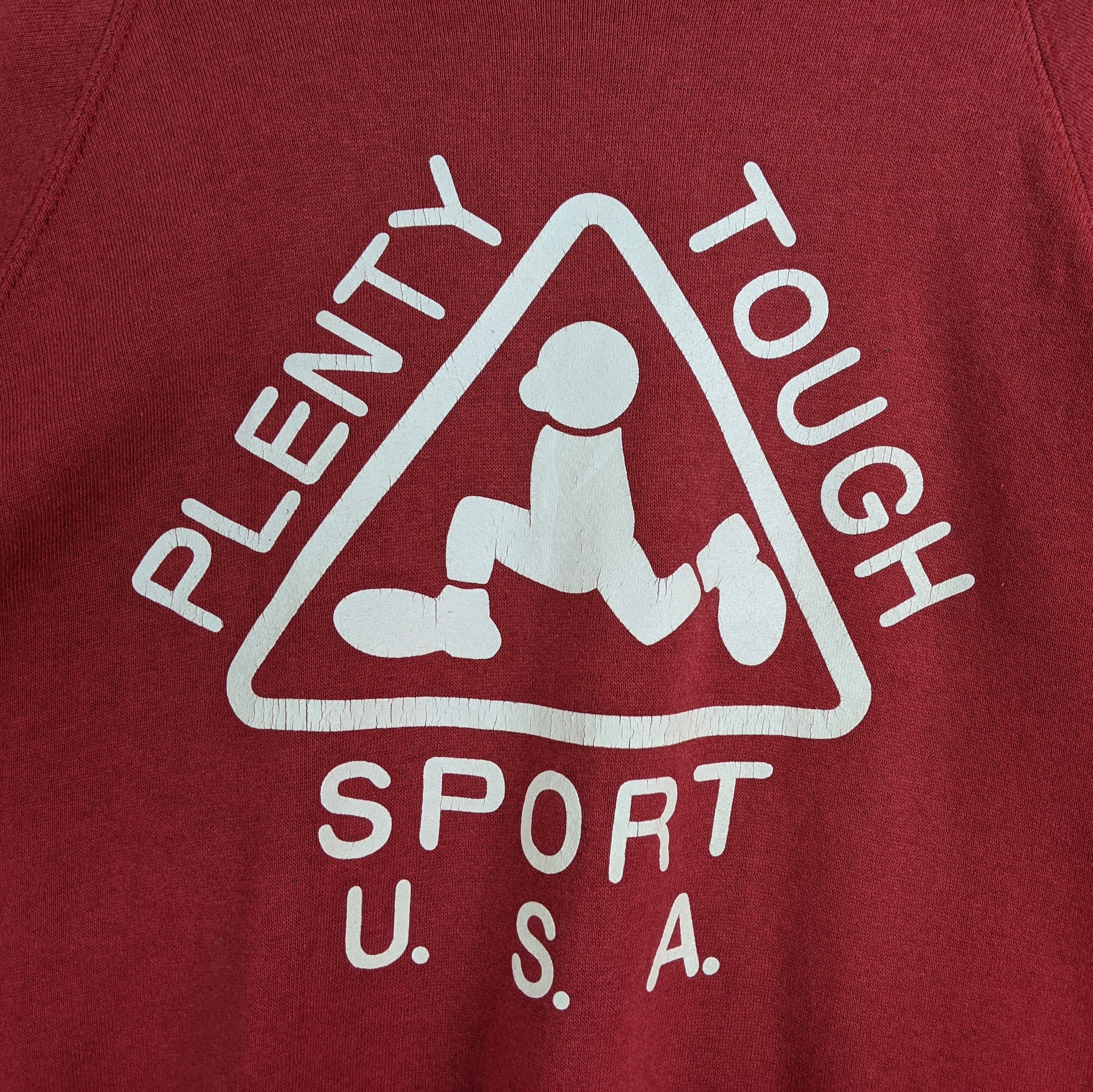 Vintage Vintage 90's PLENTY TOUGH SPORT Sweatshirt Size US XL / EU 56 / 4 - 7 Thumbnail