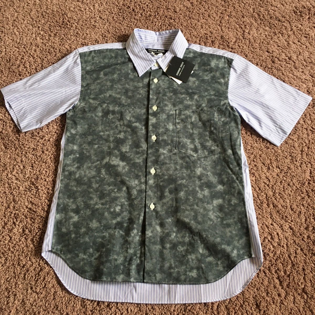 cdg homme ss18 short sleeve shirt