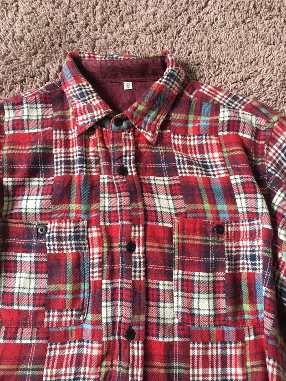 Flannel × Uniqlo × Vintage vintage uniqlo patchwork design Size US XL / EU 56 / 4 - 4 Thumbnail