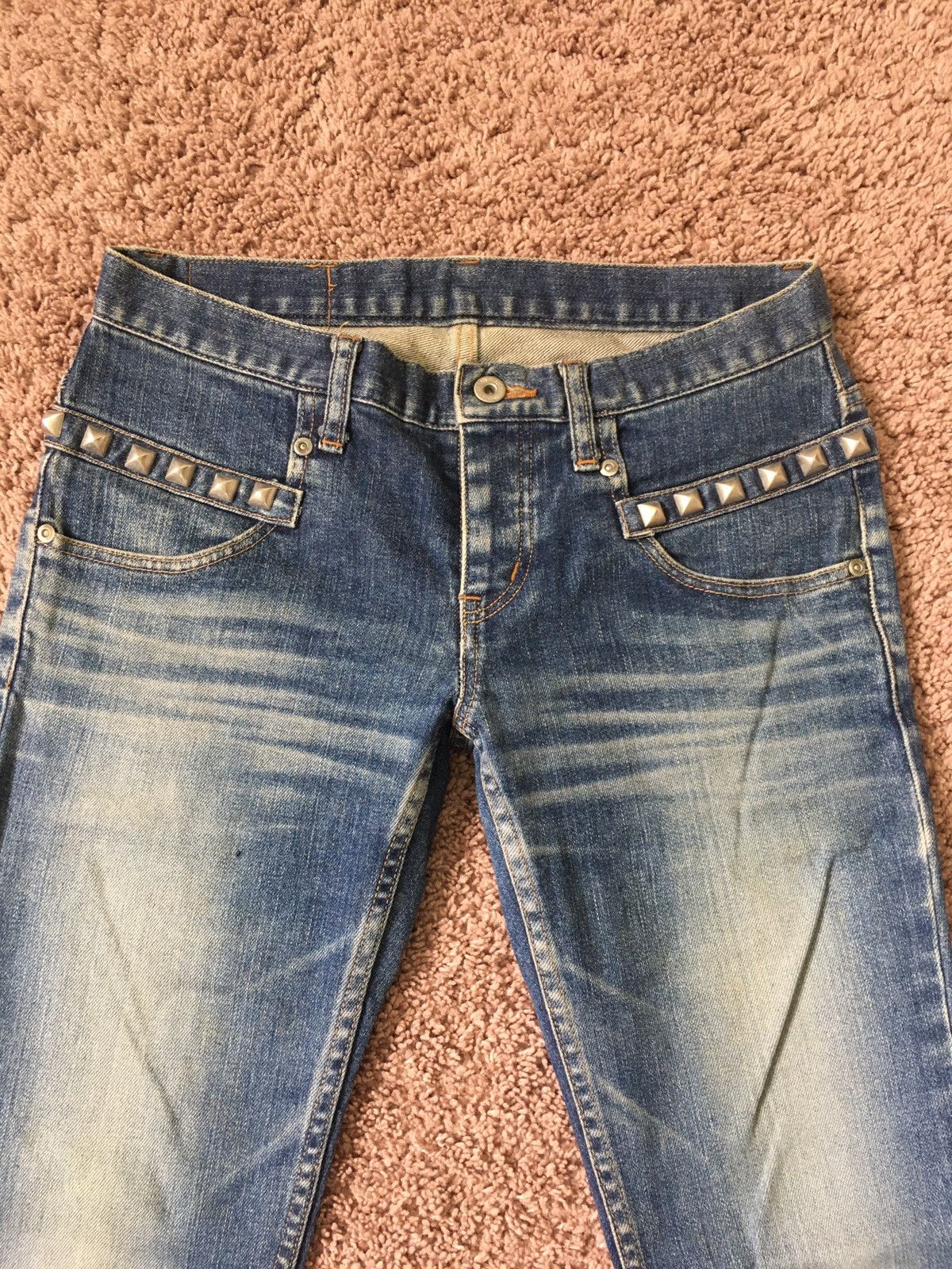 Hysteric Glamour × Japanese Brand × Vintage studed denim Size US 28 / EU 44 - 2 Thumbnail