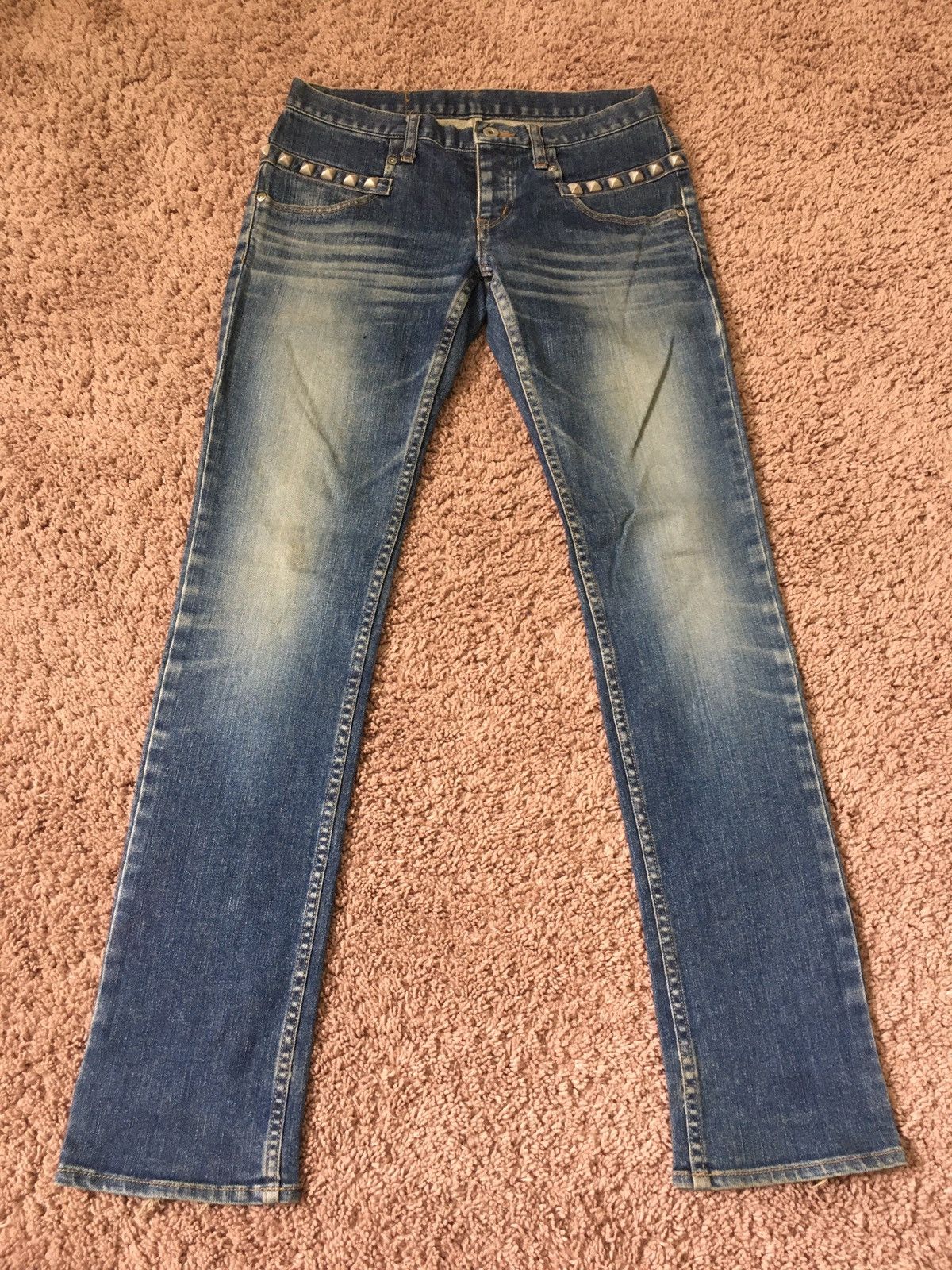 Hysteric Glamour × Japanese Brand × Vintage studed denim Size US 28 / EU 44 - 1 Thumbnail