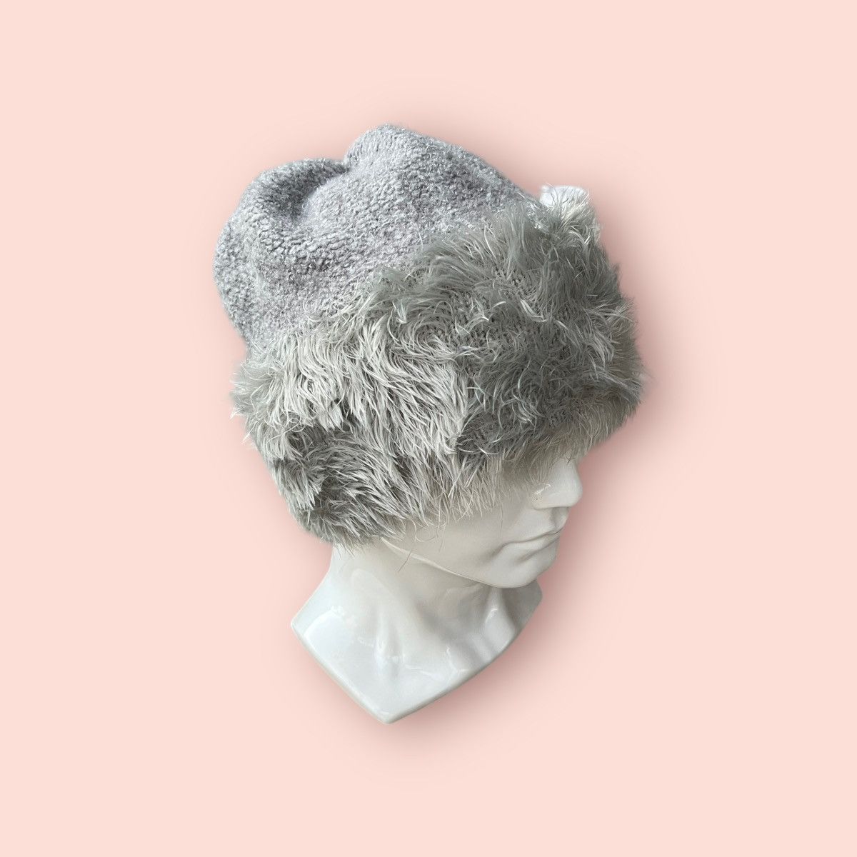 Japanese Brand × Vintage VINTAGE HALF MOHAIR FAUX FUR ALT BEANIE Size ONE SIZE - 11 Thumbnail