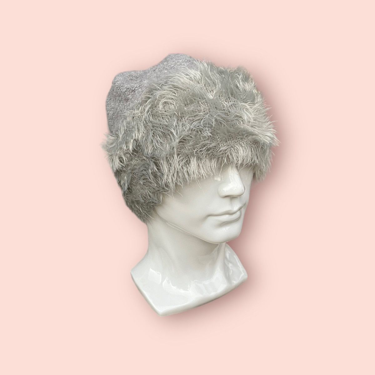 Japanese Brand × Vintage VINTAGE HALF MOHAIR FAUX FUR ALT BEANIE Size ONE SIZE - 3 Thumbnail