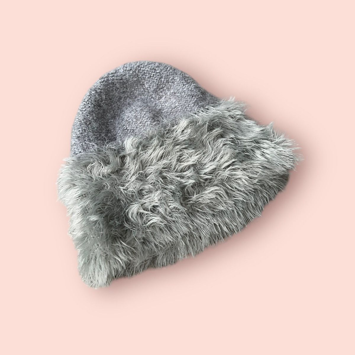 Japanese Brand × Vintage VINTAGE HALF MOHAIR FAUX FUR ALT BEANIE Size ONE SIZE - 14 Thumbnail