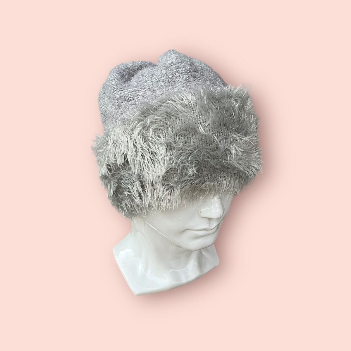 Japanese Brand × Vintage VINTAGE HALF MOHAIR FAUX FUR ALT BEANIE Size ONE SIZE - 12 Thumbnail