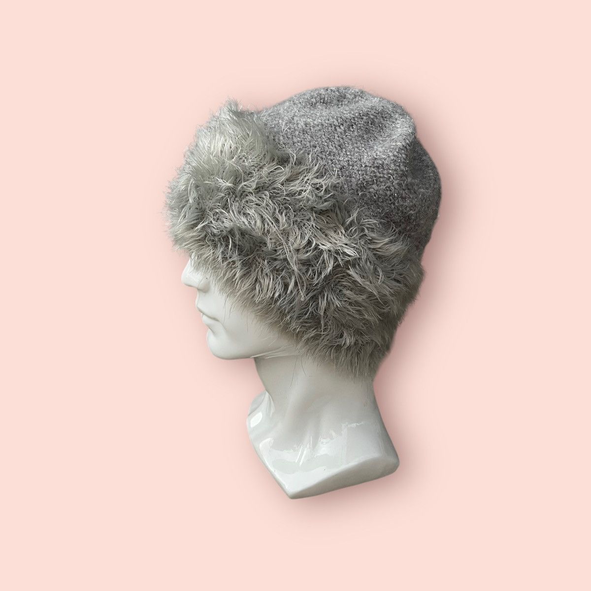 Japanese Brand × Vintage VINTAGE HALF MOHAIR FAUX FUR ALT BEANIE Size ONE SIZE - 5 Thumbnail