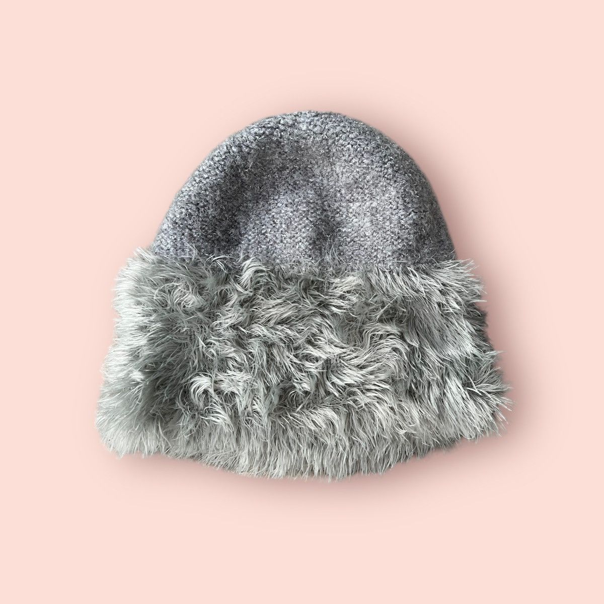 Japanese Brand × Vintage VINTAGE HALF MOHAIR FAUX FUR ALT BEANIE Size ONE SIZE - 13 Thumbnail