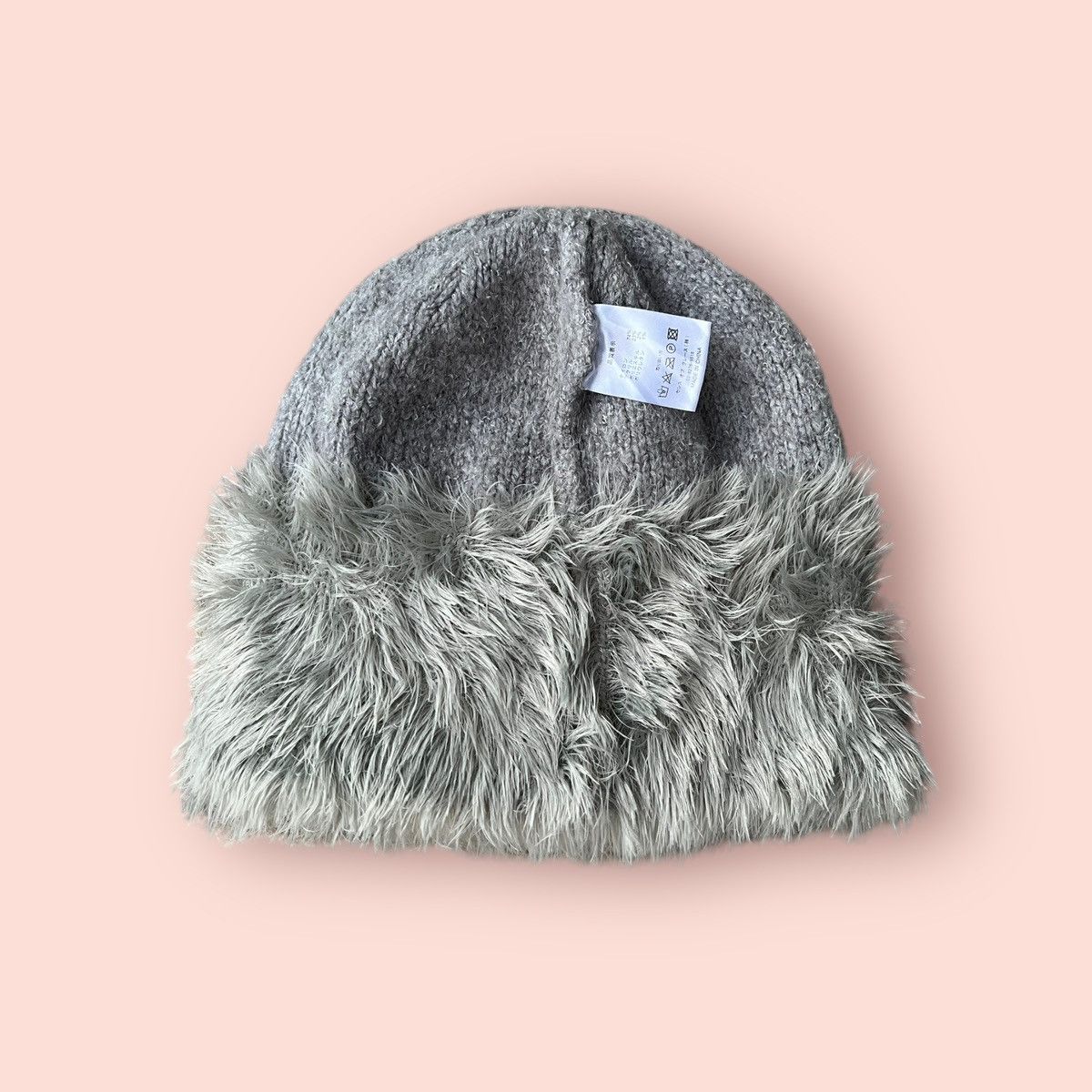 Japanese Brand × Vintage VINTAGE HALF MOHAIR FAUX FUR ALT BEANIE Size ONE SIZE - 16 Thumbnail