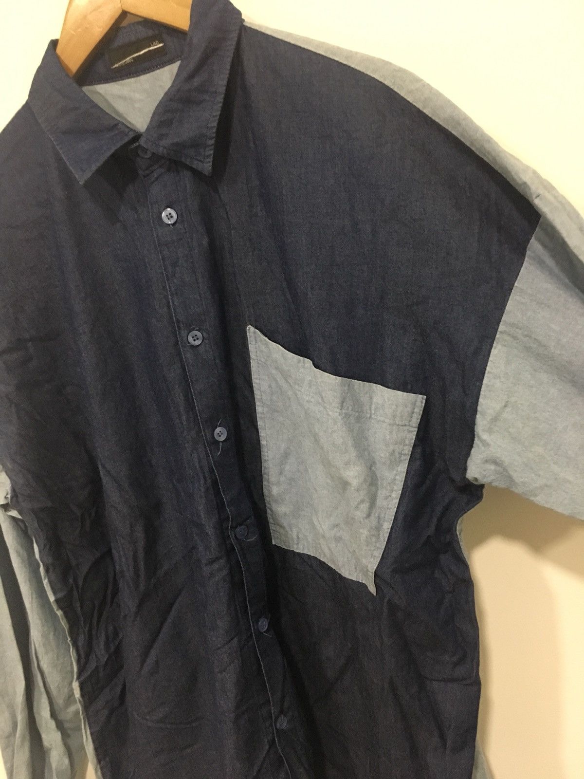 Lad Musician × Vintage big pocket 2 tones chambray Size US M / EU 48-50 / 2 - 4 Thumbnail