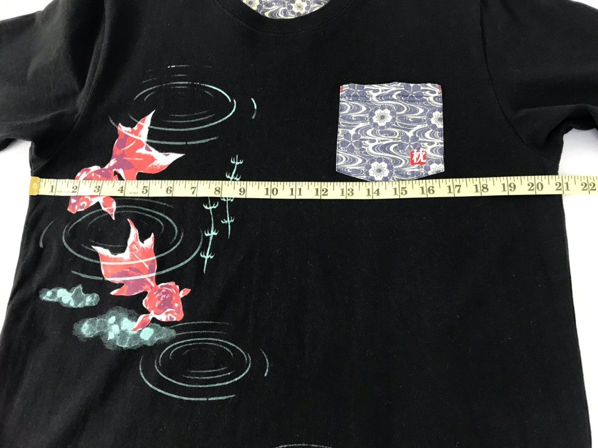 Japanese Brand Makuranosoushi art fish Koi Singgle Pocket Tee Size US L / EU 52-54 / 3 - 10 Thumbnail