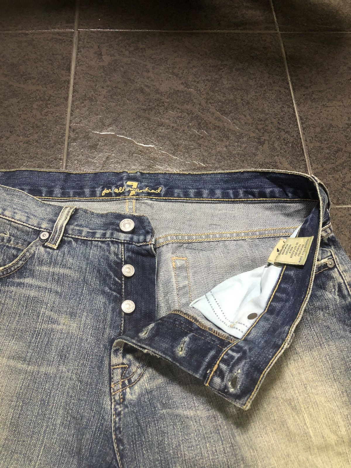 7 For All Mankind Distressed Denim