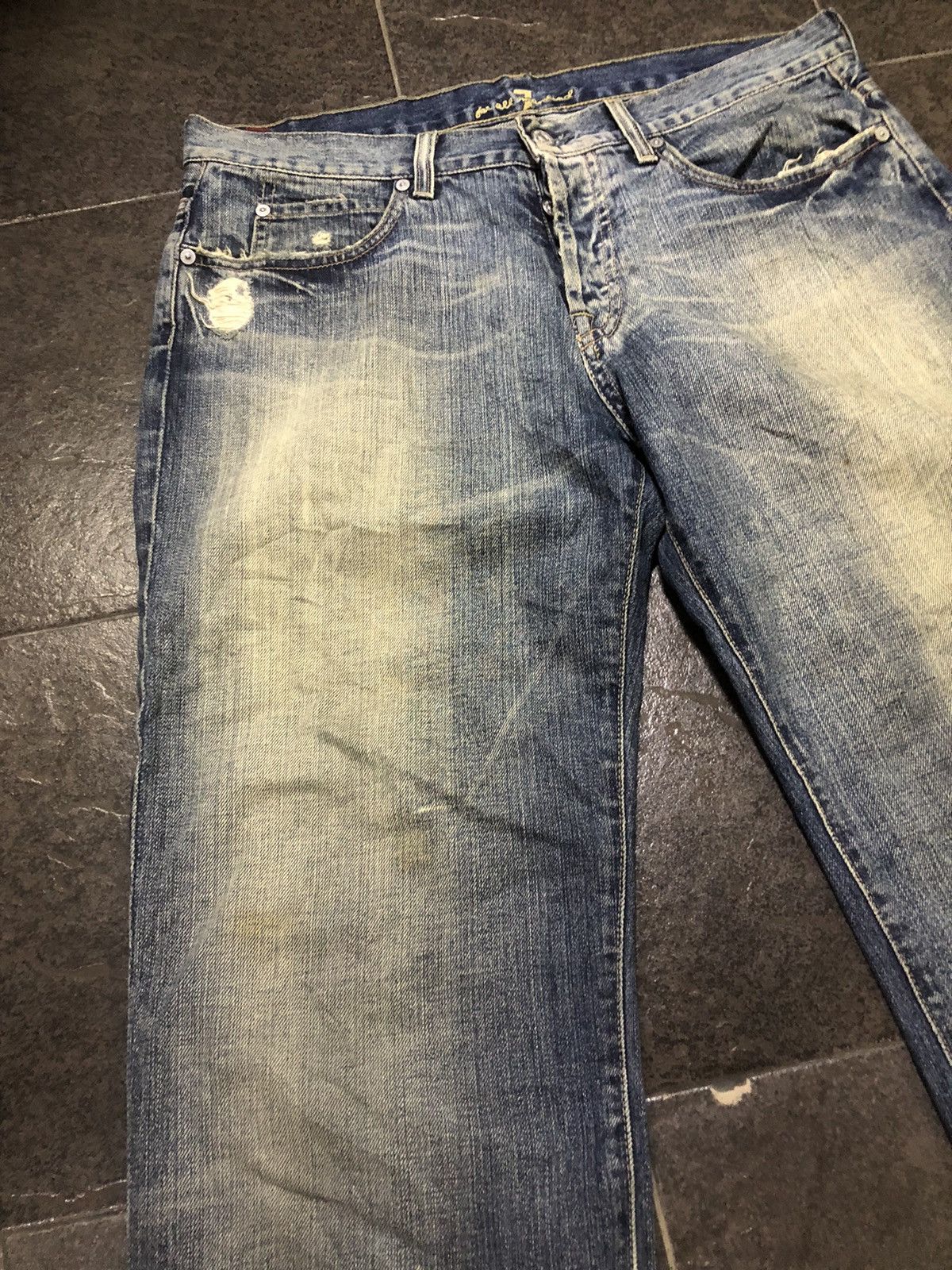 7 For All Mankind Distressed Denim