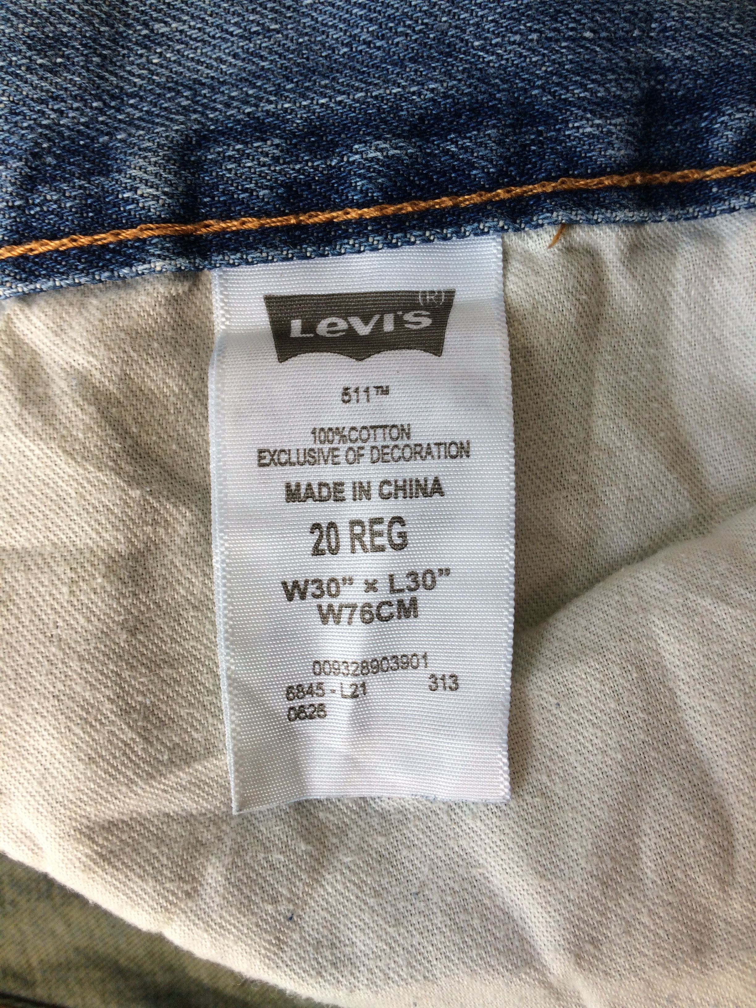 Levi's × Unsound Rags Levis 511 Ripped Jeans #B-835 Size US 30 / EU 46 - 13 Thumbnail