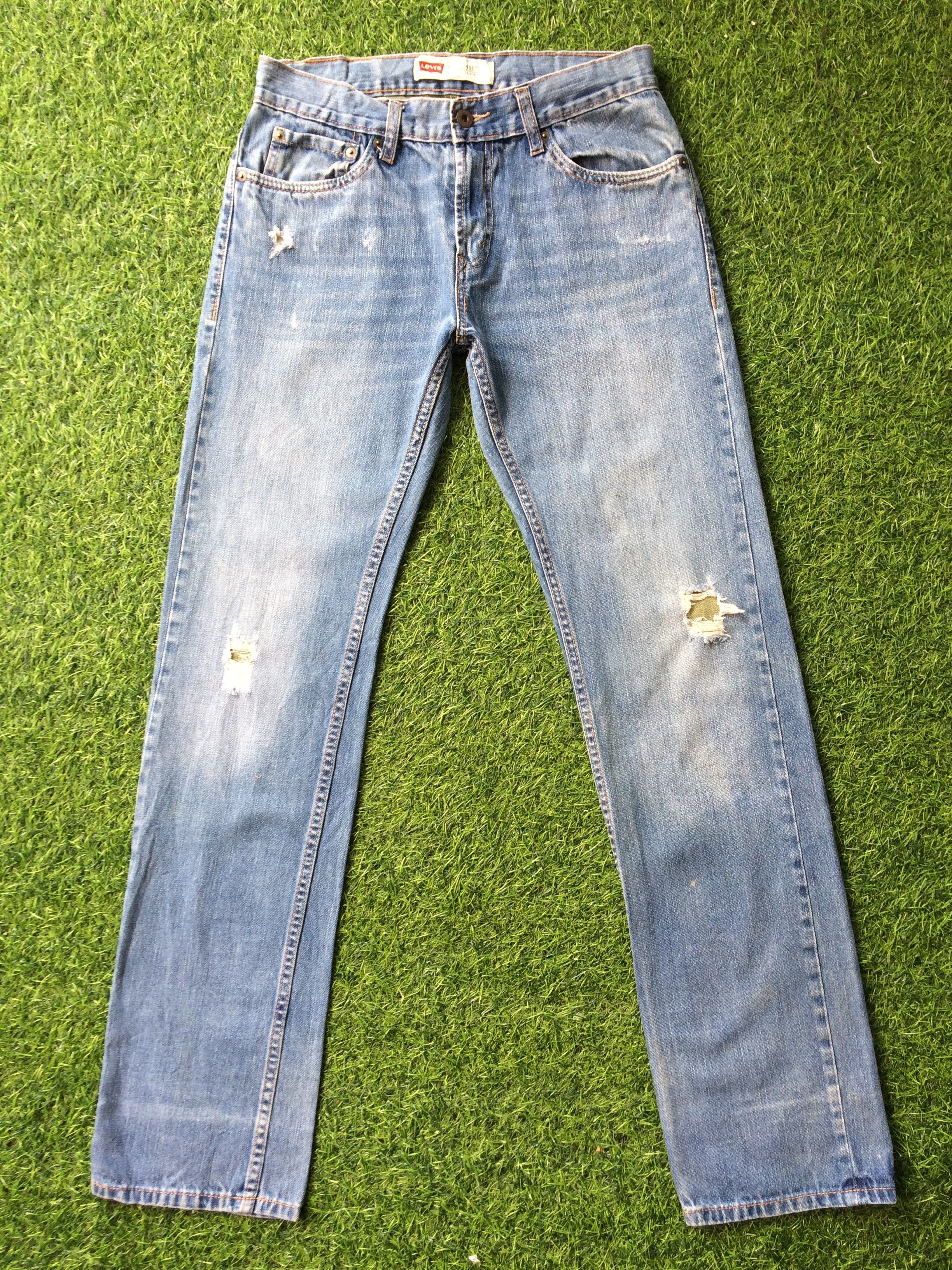 Levi's × Unsound Rags Levis 511 Ripped Jeans #B-835 Size US 30 / EU 46 - 1 Thumbnail