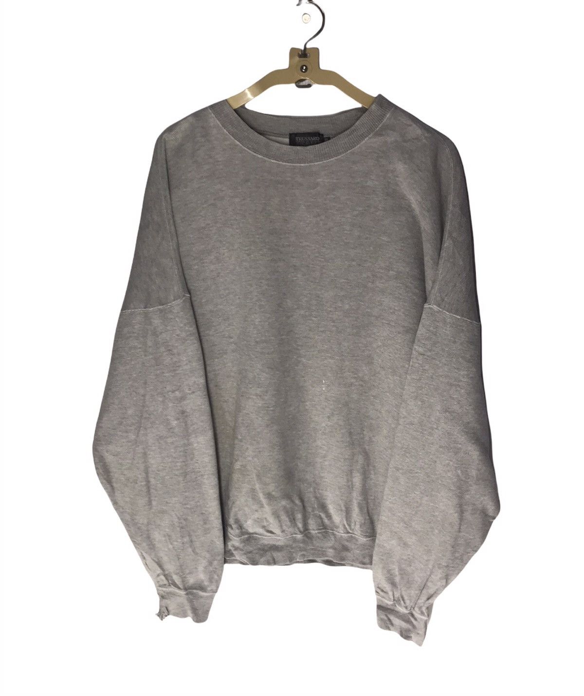 Designer × Trussardi Trussardi jeans back big spell distressed crewneck swetshirt Size US L / EU 52-54 / 3 - 2 Thumbnail