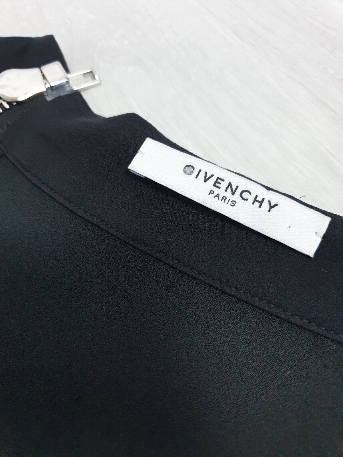 Givenchy Givenchy Skirt Silk\Leather Black Size It 38 Size 26" / US 2 / IT 38 - 6 Thumbnail