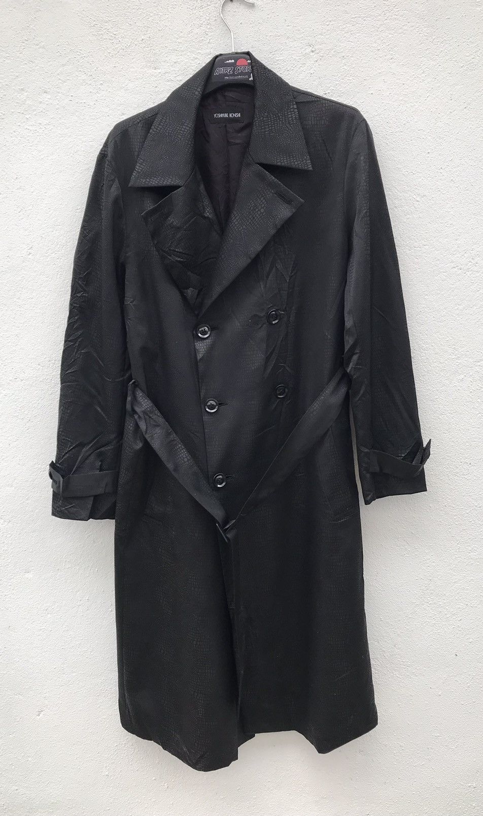 If Six Was Nine × Japanese Brand × Yoshiyuki Konishi Yoshiyuki Konishi Snake Skin Design Long Wax Jackets Size US L / EU 52-54 / 3 - 2 Thumbnail