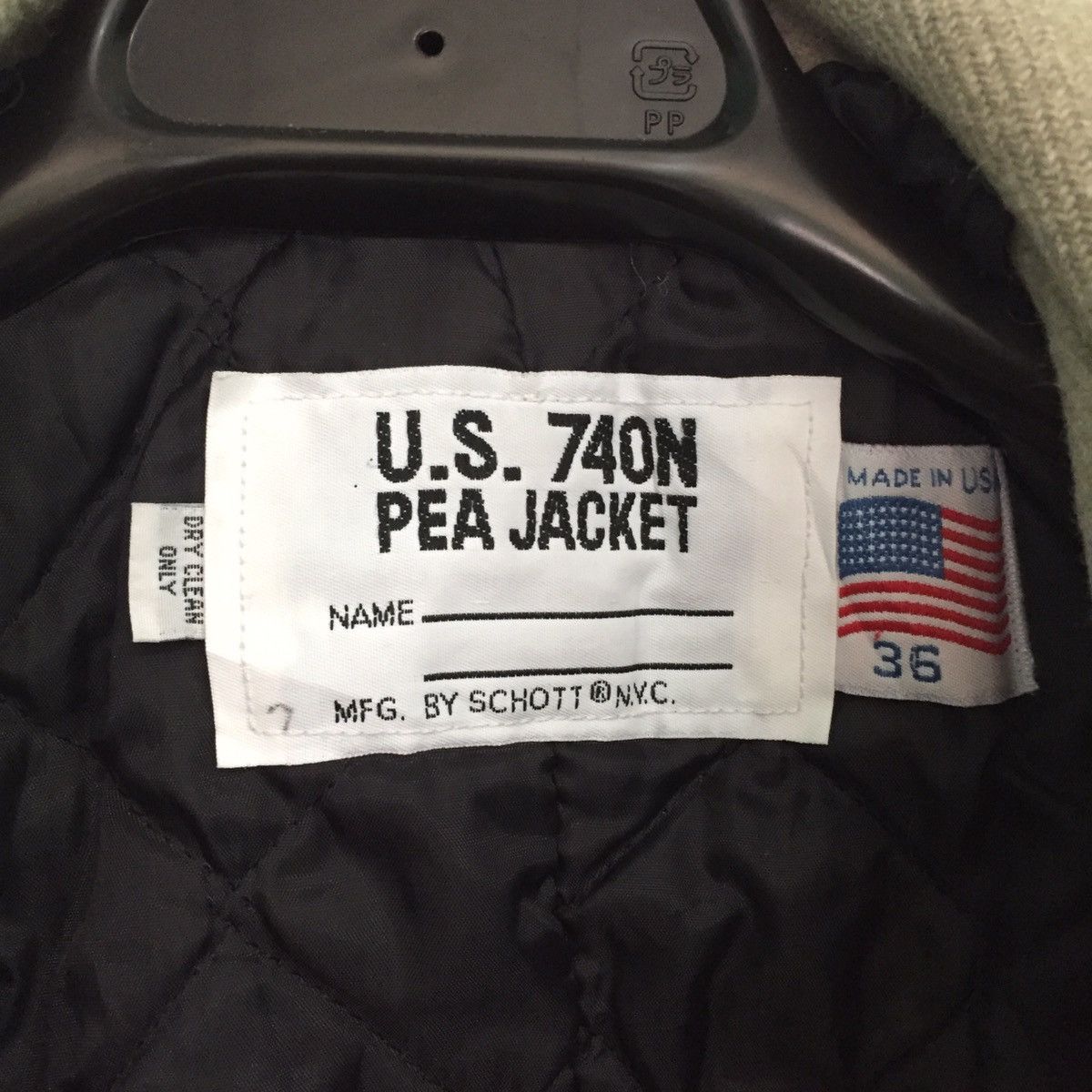 Schott U.S.740N Pea Jacket by Schott MADE IN USA Size US S / EU 44-46 / 1 - 7 Thumbnail