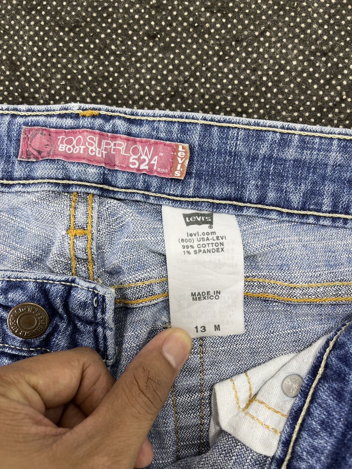 Levi's × Vintage Blue Vintage Levis 524 Flare Jeans - JP071 Size 34" / US 12 / IT 48 - 8 Thumbnail
