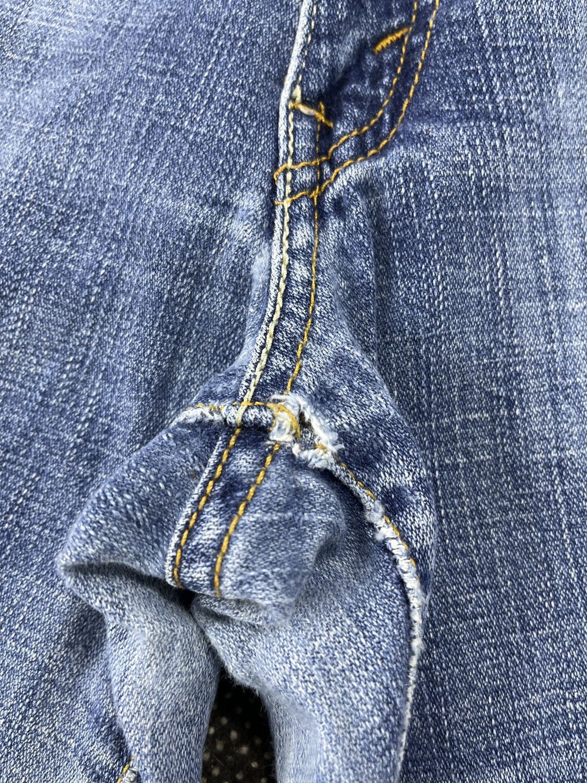 Levi's × Vintage Blue Vintage Levis 524 Flare Jeans - JP071 Size 34" / US 12 / IT 48 - 6 Thumbnail