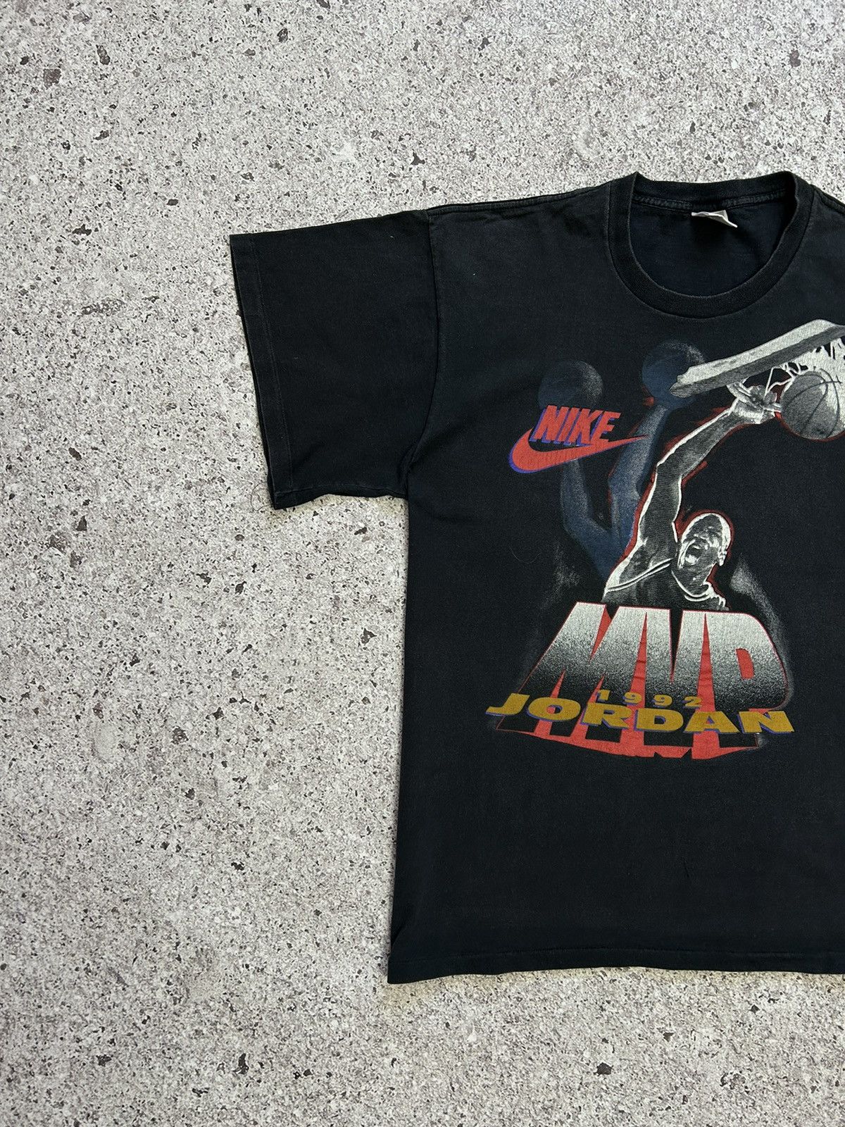 Jordan Brand × Nike × Vintage Vintage 90’s Nike Jordan MVP 1992 Chicago Bulls T-Shirt Y2K Size US XXL / EU 58 / 5 - 2 Thumbnail