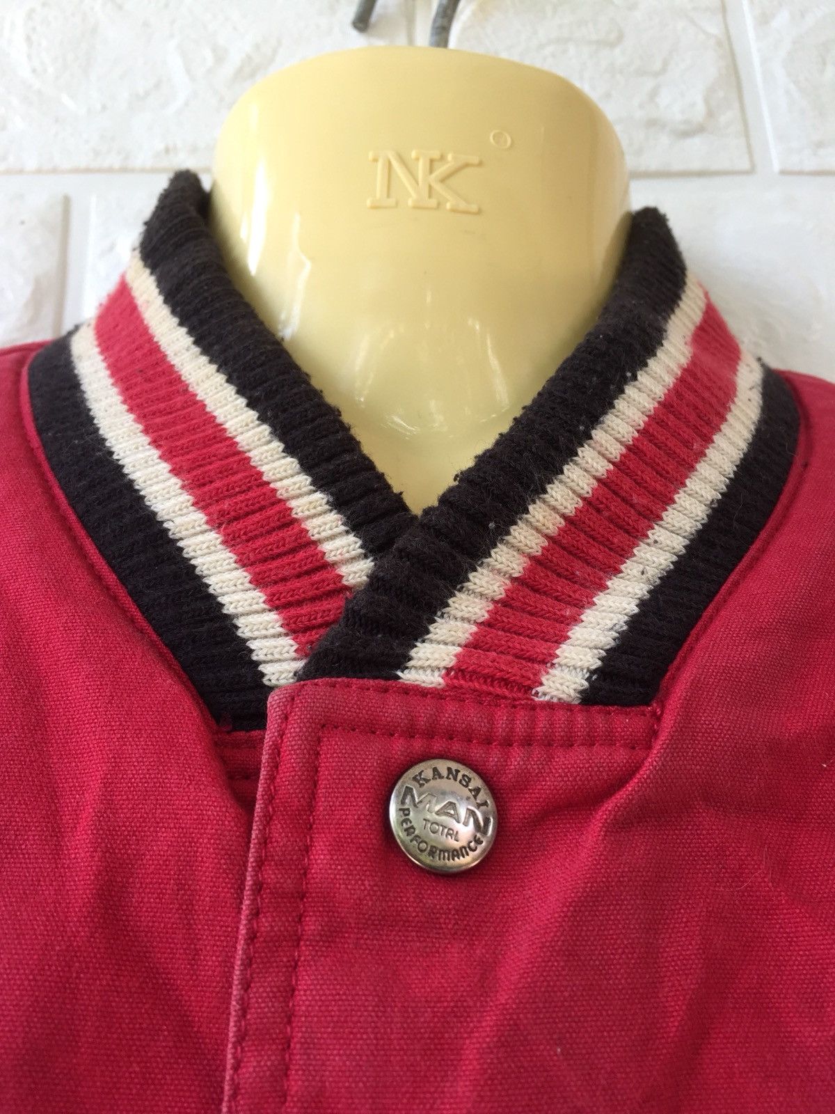 Japanese Brand × Kansai Yamamoto × Vintage VINTAGE 80s KANSAI MAN BY KANSAI YAMAMOTO VARSITY JACKET Size US L / EU 52-54 / 3 - 9 Thumbnail