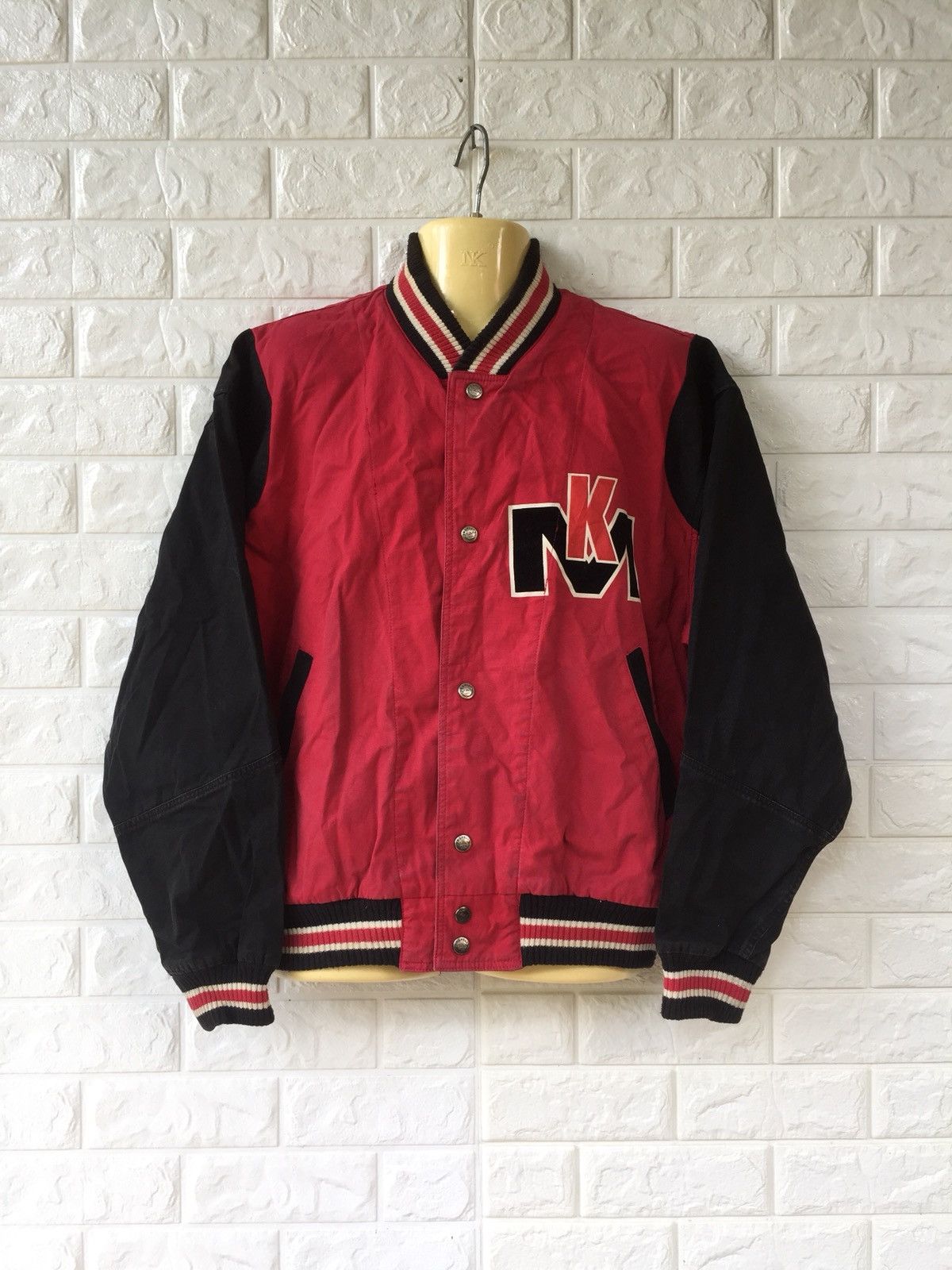 Japanese Brand × Kansai Yamamoto × Vintage VINTAGE 80s KANSAI MAN BY KANSAI YAMAMOTO VARSITY JACKET Size US L / EU 52-54 / 3 - 2 Thumbnail