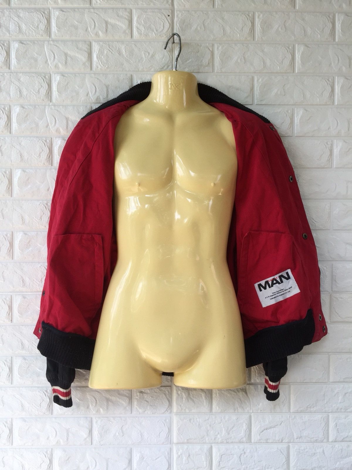 Japanese Brand × Kansai Yamamoto × Vintage VINTAGE 80s KANSAI MAN BY KANSAI YAMAMOTO VARSITY JACKET Size US L / EU 52-54 / 3 - 10 Thumbnail