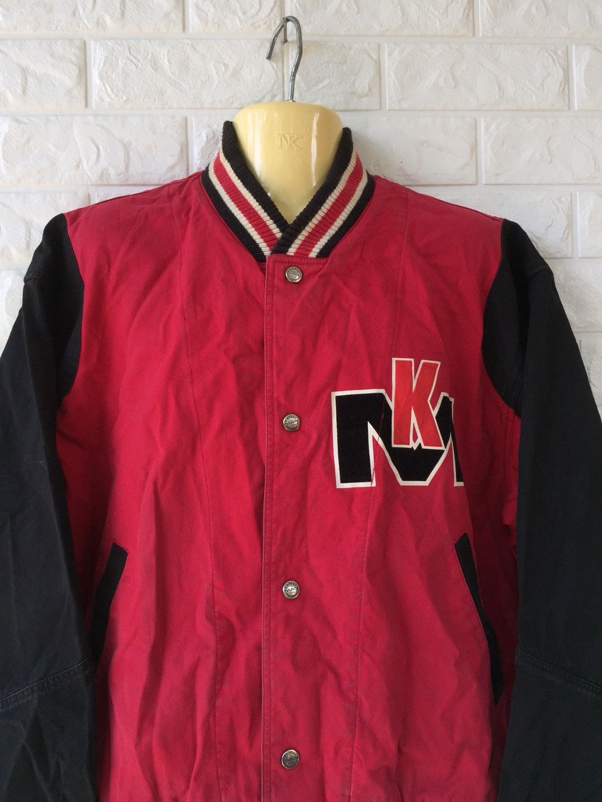 Japanese Brand × Kansai Yamamoto × Vintage VINTAGE 80s KANSAI MAN BY KANSAI YAMAMOTO VARSITY JACKET Size US L / EU 52-54 / 3 - 3 Thumbnail