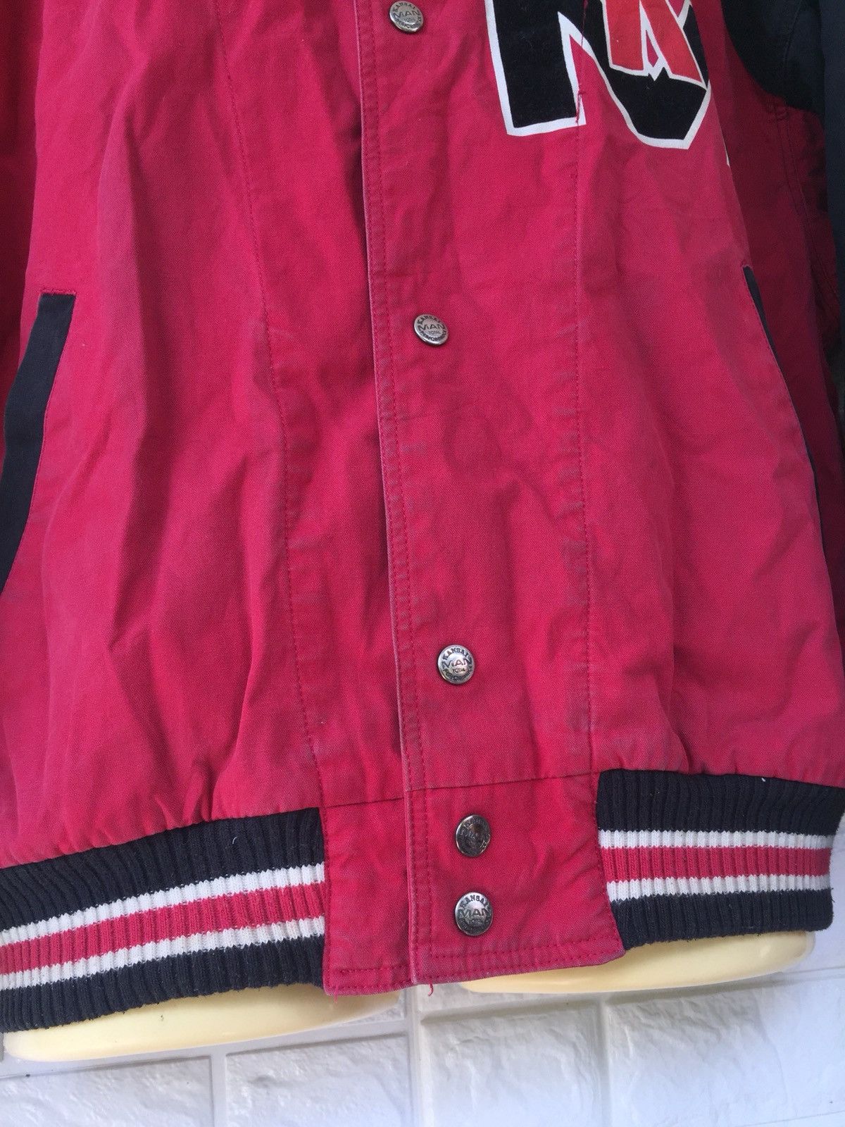Japanese Brand × Kansai Yamamoto × Vintage VINTAGE 80s KANSAI MAN BY KANSAI YAMAMOTO VARSITY JACKET Size US L / EU 52-54 / 3 - 14 Thumbnail