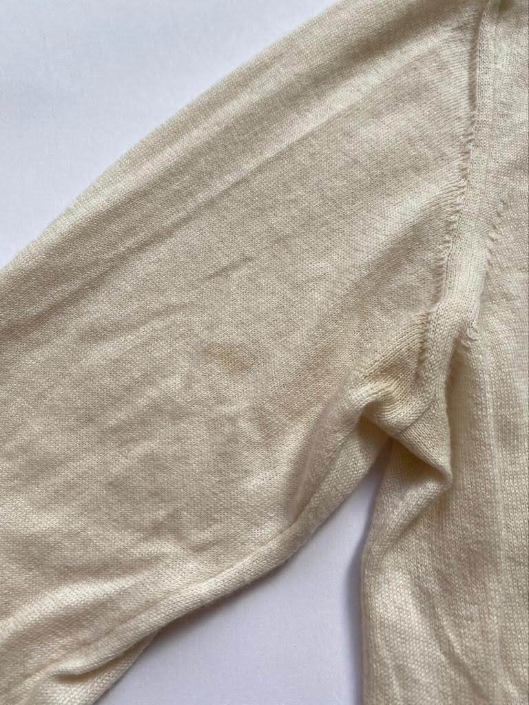 Maison Margiela ⚡️QUICK SALE⚡️2007 Maison Margiela Cream Cashmere Mix Knit Size S / US 4 / IT 40 - 6 Thumbnail