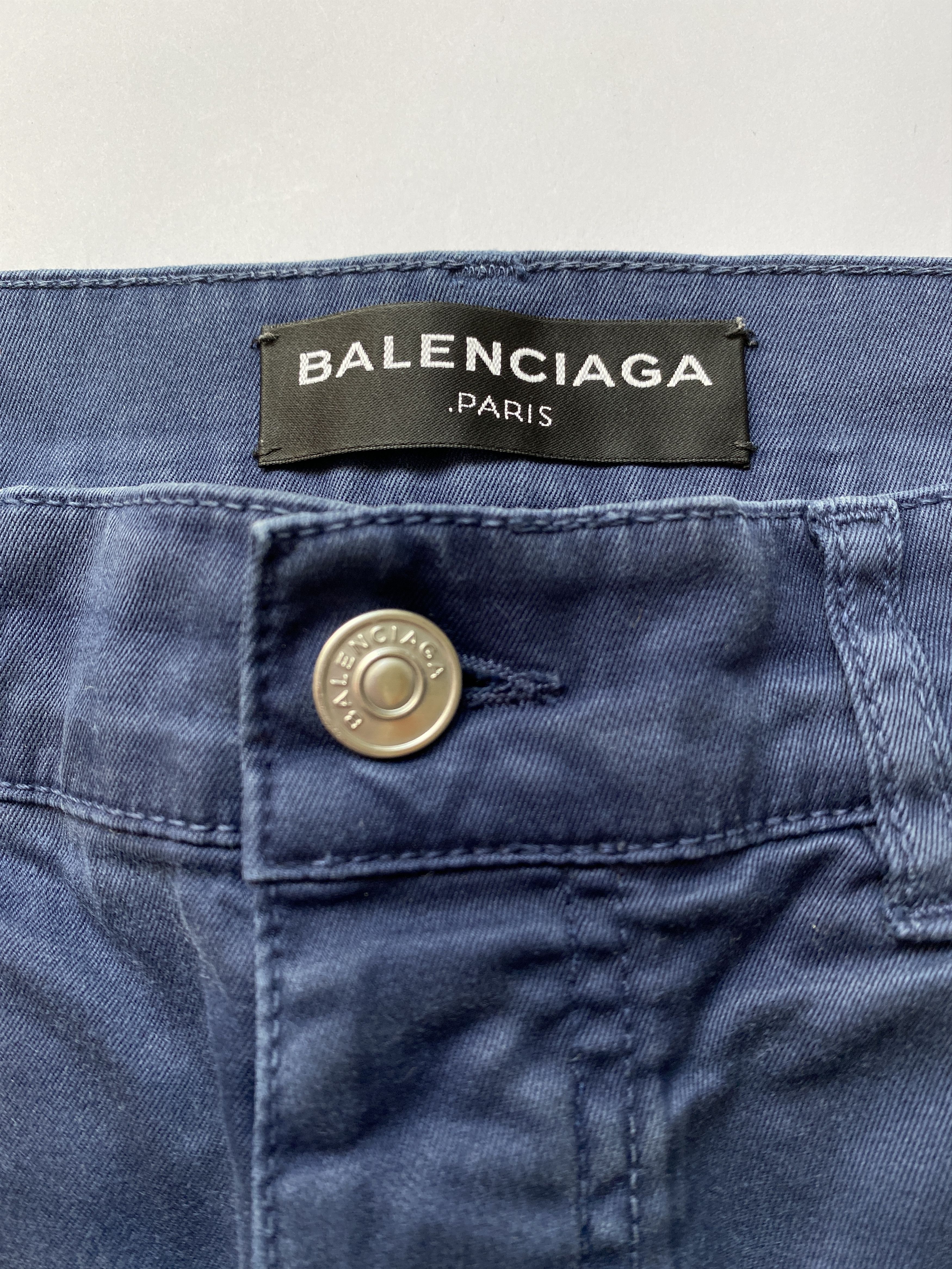 Balenciaga ⚡️QUICK SALE⚡️2016 Balenciaga by Demna Blue Stretchy Pants Size US 31 - 3 Thumbnail