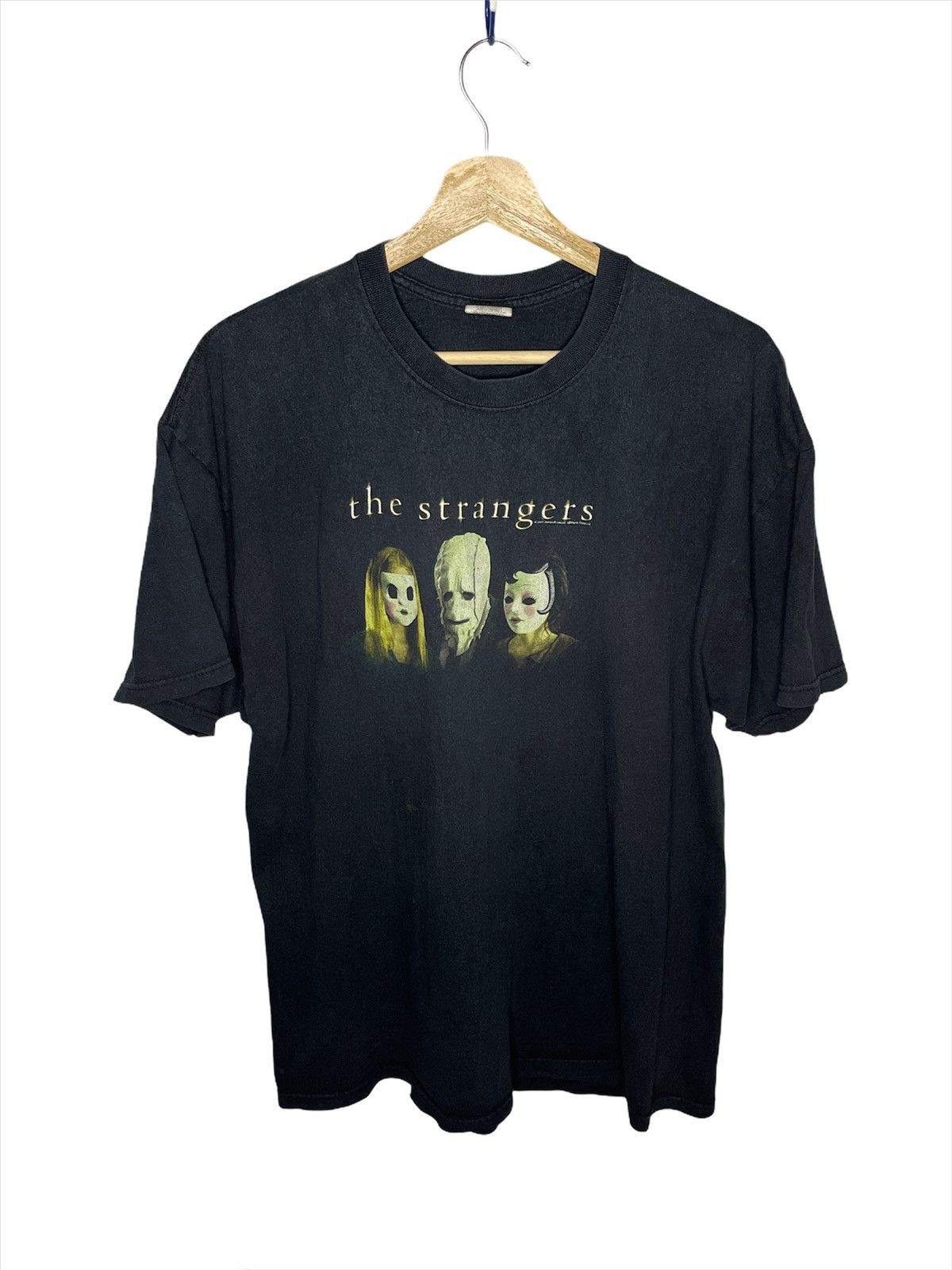 image of Movie x Universal Studios Vintage The Strangers Promo Tee Shirt in Black, Men's (Size XL)