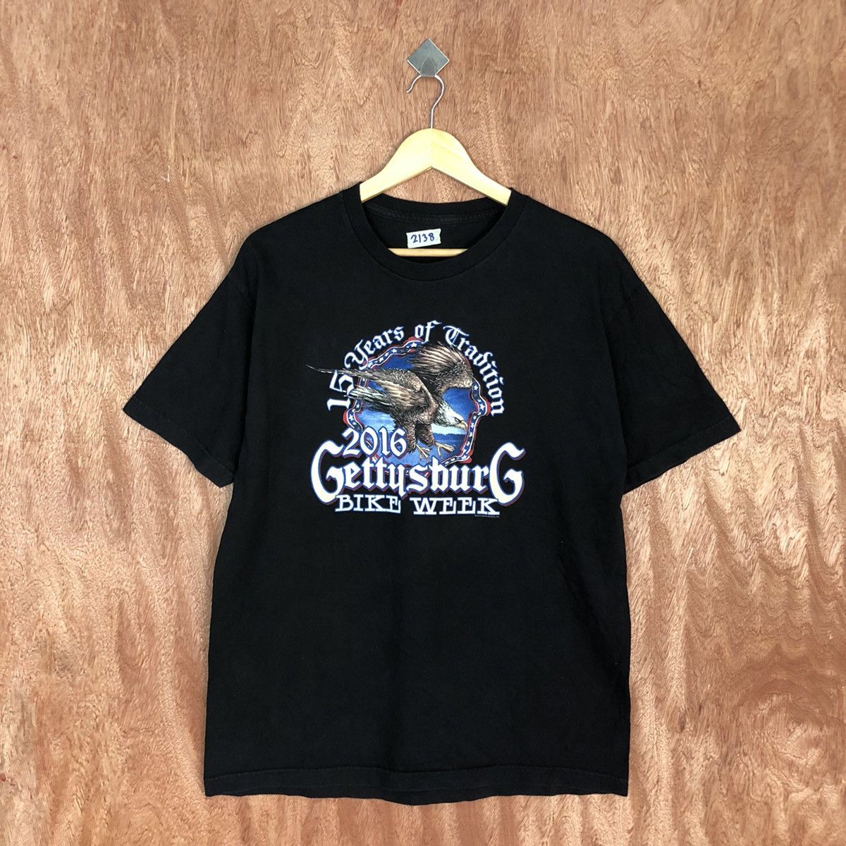 Harley Davidson DLL Gettysburg 2016 Bike Wike Black Short Sleeve Shirt #2138 Size US L / EU 52-54 / 3 - 3 Thumbnail