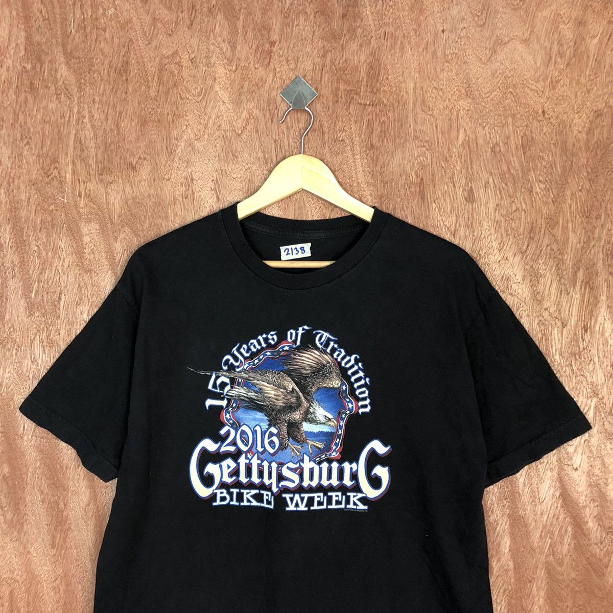 Harley Davidson DLL Gettysburg 2016 Bike Wike Black Short Sleeve Shirt #2138 Size US L / EU 52-54 / 3 - 2 Thumbnail