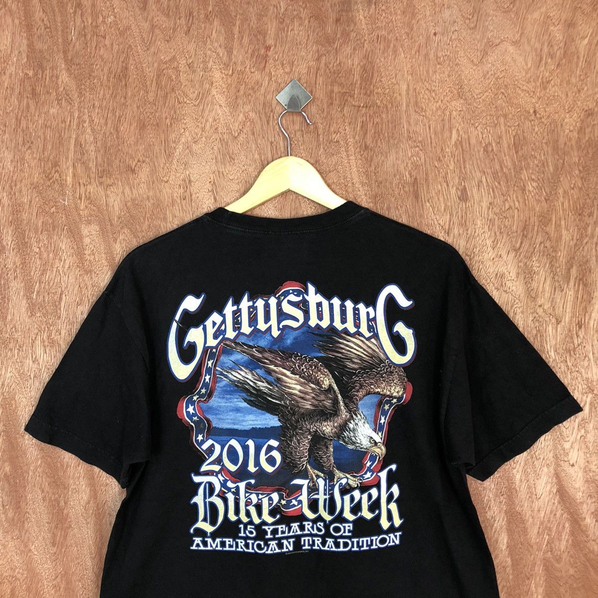 Harley Davidson DLL Gettysburg 2016 Bike Wike Black Short Sleeve Shirt #2138 Size US L / EU 52-54 / 3 - 10 Thumbnail