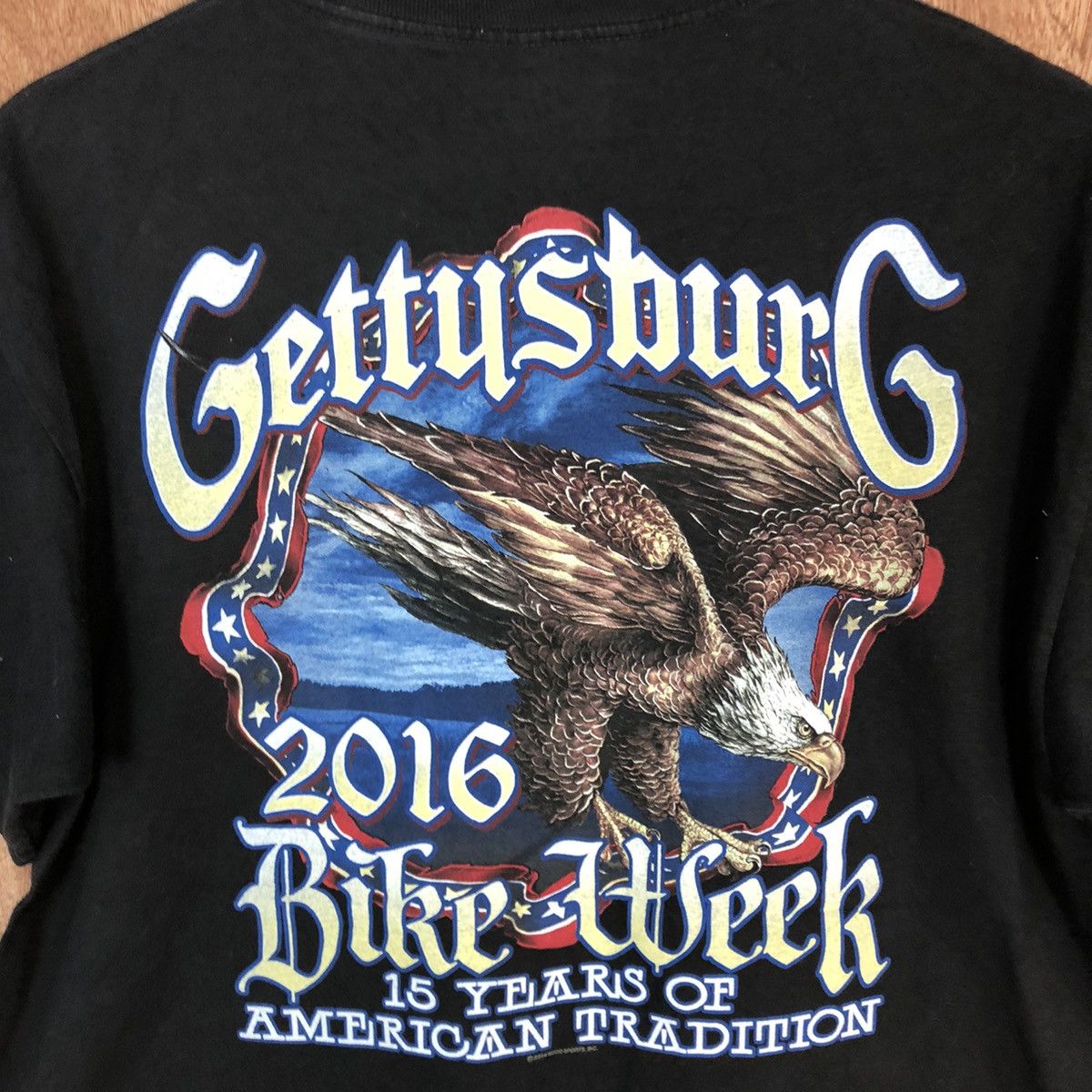 Harley Davidson DLL Gettysburg 2016 Bike Wike Black Short Sleeve Shirt #2138 Size US L / EU 52-54 / 3 - 12 Thumbnail
