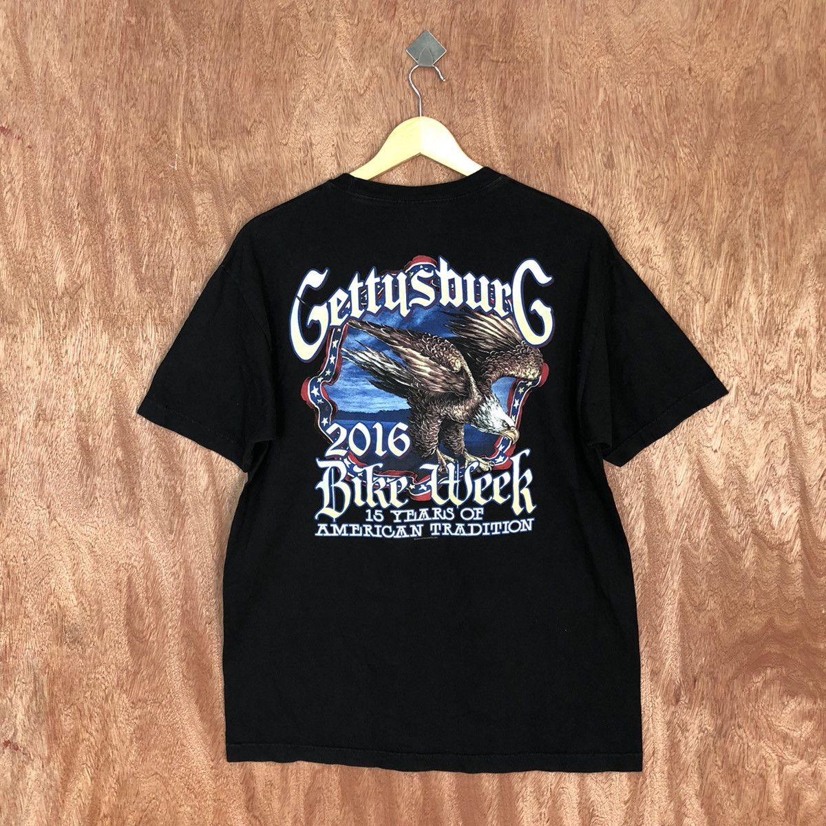 Harley Davidson DLL Gettysburg 2016 Bike Wike Black Short Sleeve Shirt #2138 Size US L / EU 52-54 / 3 - 9 Thumbnail